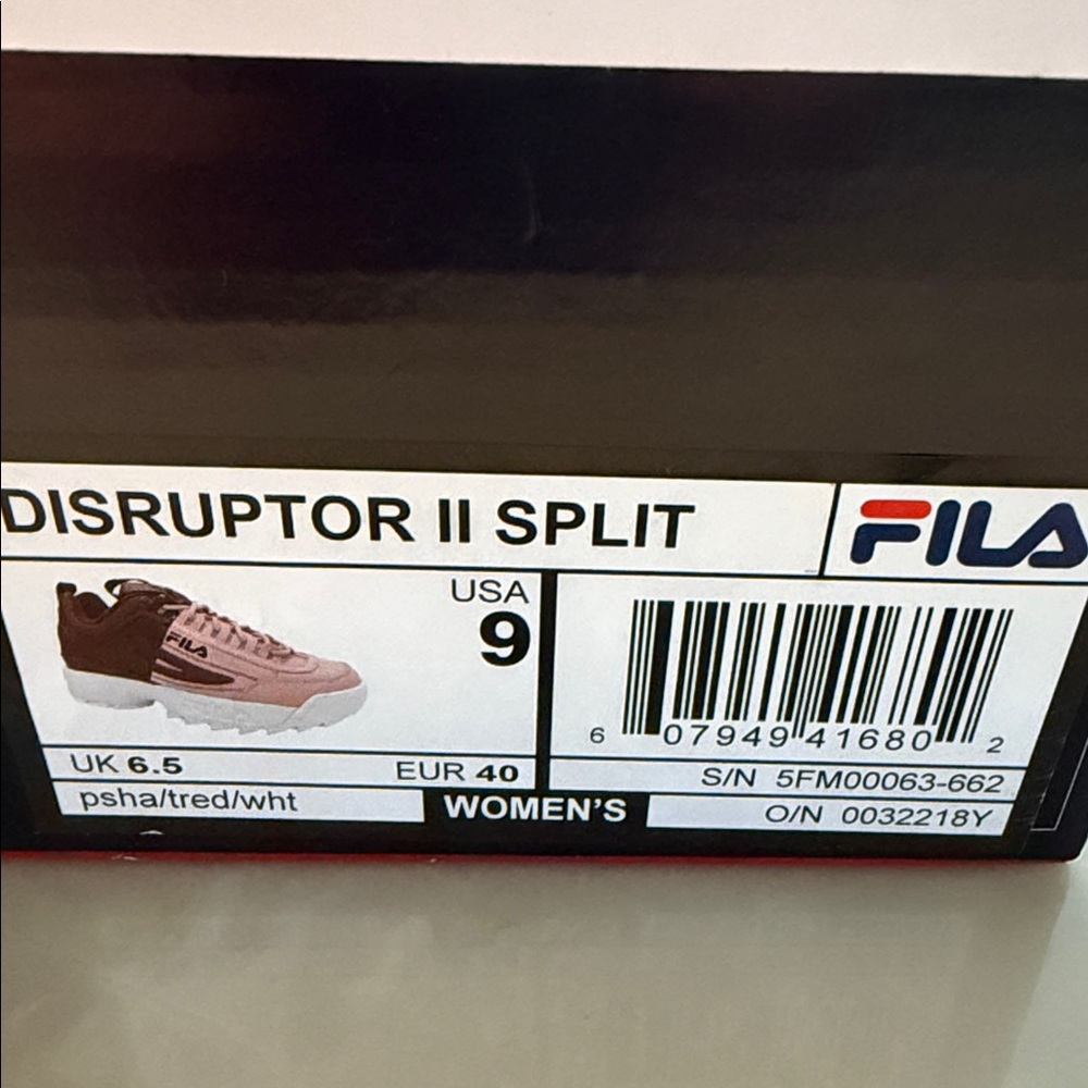 Fila Women's Disruptor II Split Sneakers - Pink and Brown